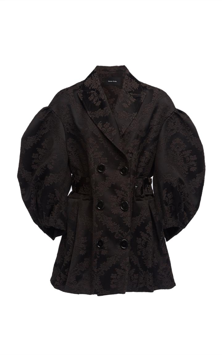 Simone Rocha Wallpaper Flock Double Belted Double Breasted Jacket