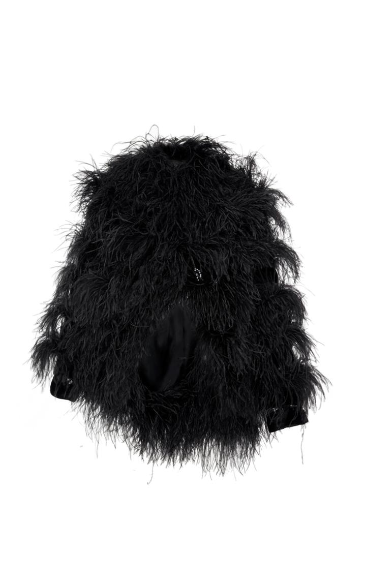 Elie Saab Ostrich Feather Jacket