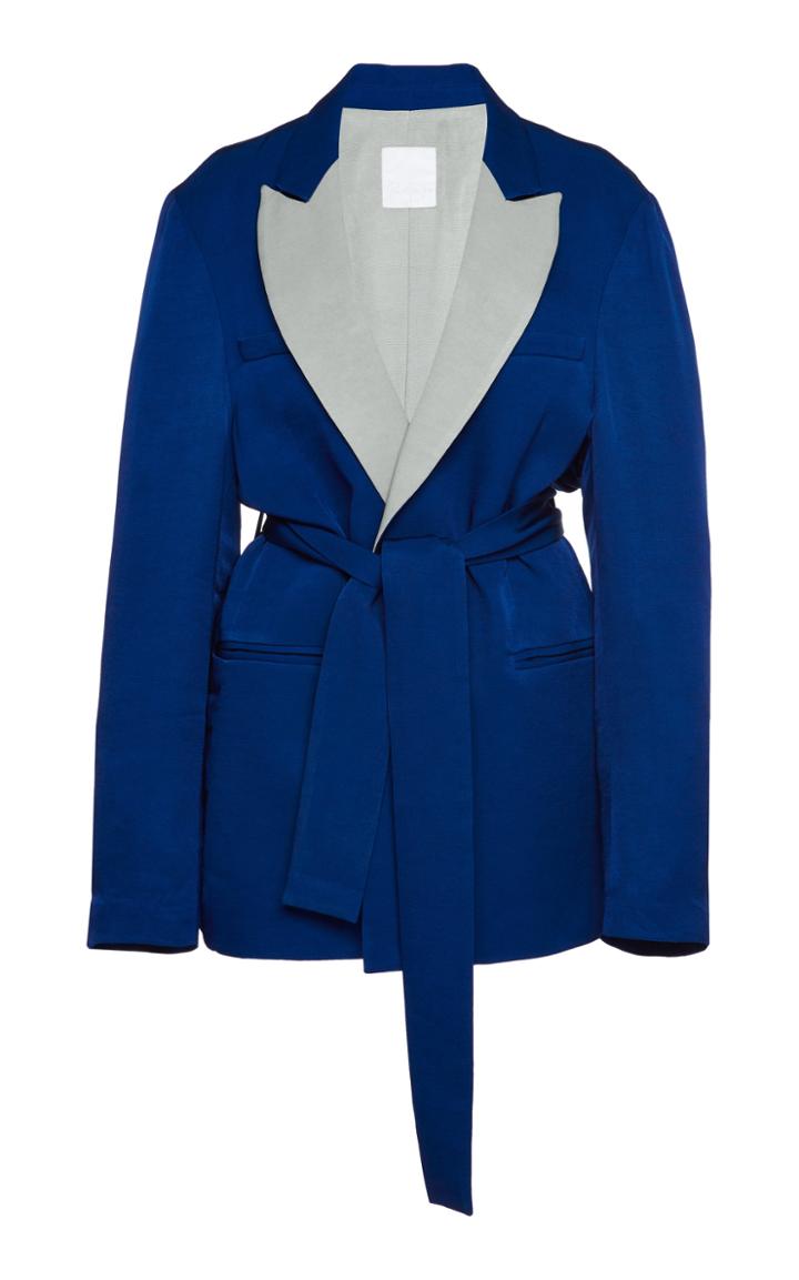Moda Operandi Paris Georgia Oversized Cobalt Blazer
