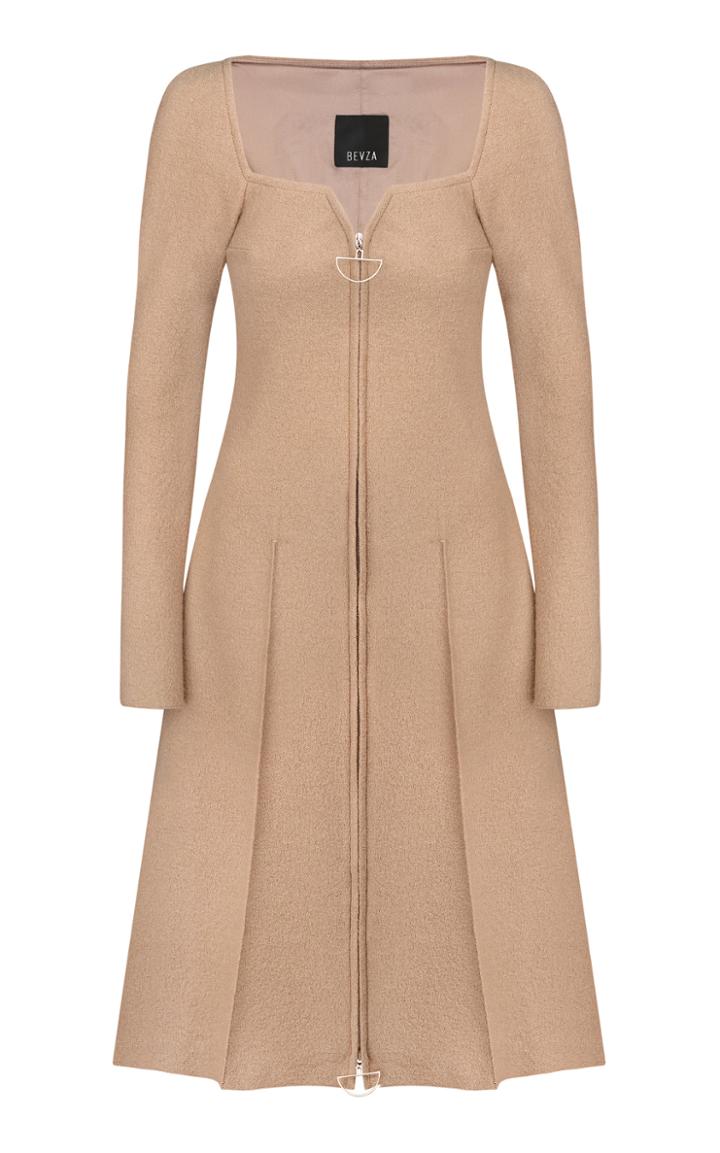 Moda Operandi Bevza A-line Wool Dress