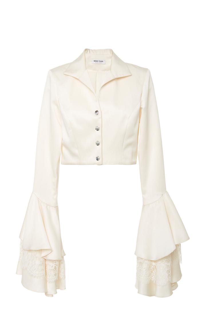Nina Tiari Cha Cha Crop Blazer