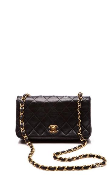 Preorder Vintage Chanel Chanel Black Quilted Lambskin Mini Single Flap Bag From What Goes Around Comes Around