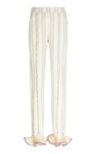 Rosie Assoulin Straw-brimmed Cotton-blend Mid-rise Pants
