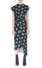 Moda Operandi Paco Rabanne Ring-detailed Draped Floral Stretch-jersey Midi Dress