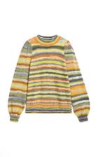 Moda Operandi Rodebjer Ocean Puff-sleeve Striped Knit Sweater