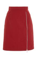 Christina Economou Fitted Zip Mini Skirt