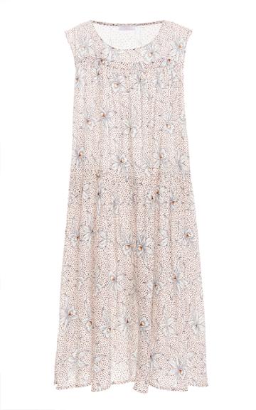 Eywasouls Malibu Caroline Printed Pleated Shift Dress