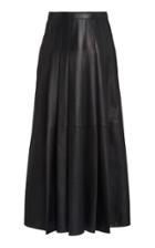 Moda Operandi Gabriela Hearst Klee Pleated Leather Midi Skirt