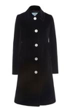 Moda Operandi Prada Single Breasted Velvet Coat Size: 36