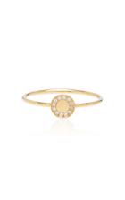 Zoe Chicco 14k Pave Diamond Medium Round Disc Ring