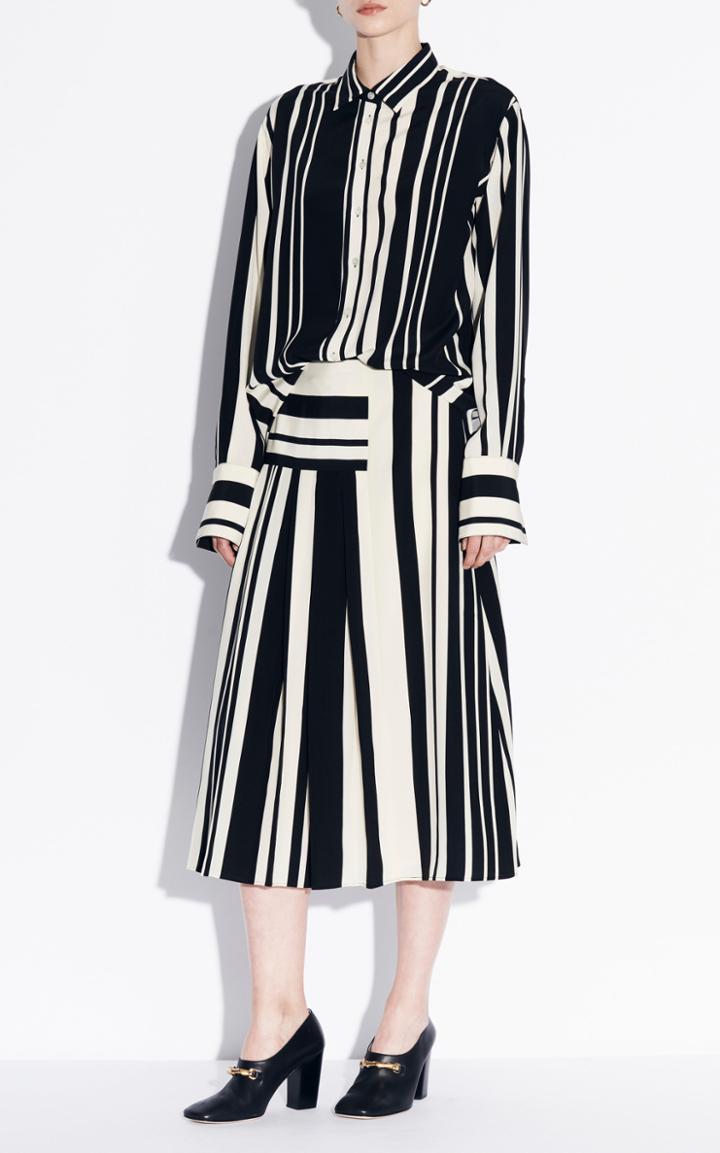 Moda Operandi Joseph Swanson Silk Stripe Skirt