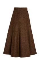 Moda Operandi Michael Kors Collection Herringbone Tweed Flared Skirt