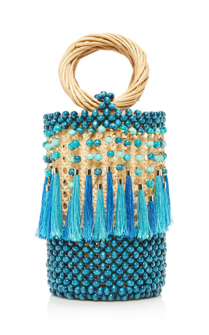 Rosantica Dwight Wood And Wicker Bag