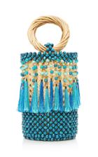 Rosantica Dwight Wood And Wicker Bag