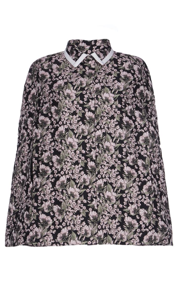 Giuseppe Di Morabito Floral Jacquard Cape