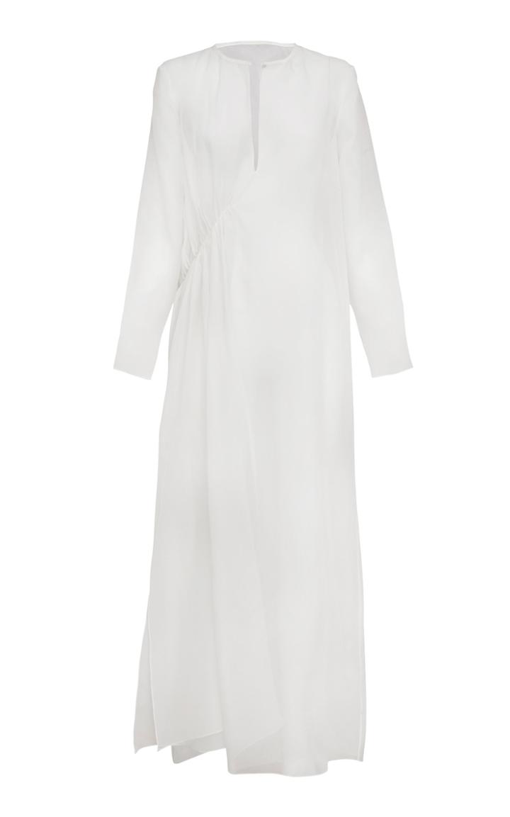 Moda Operandi Esse Studios Silk Organza Gathered Maxi Dress
