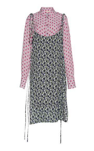 Marni Plumeria Layered Shirt Dress
