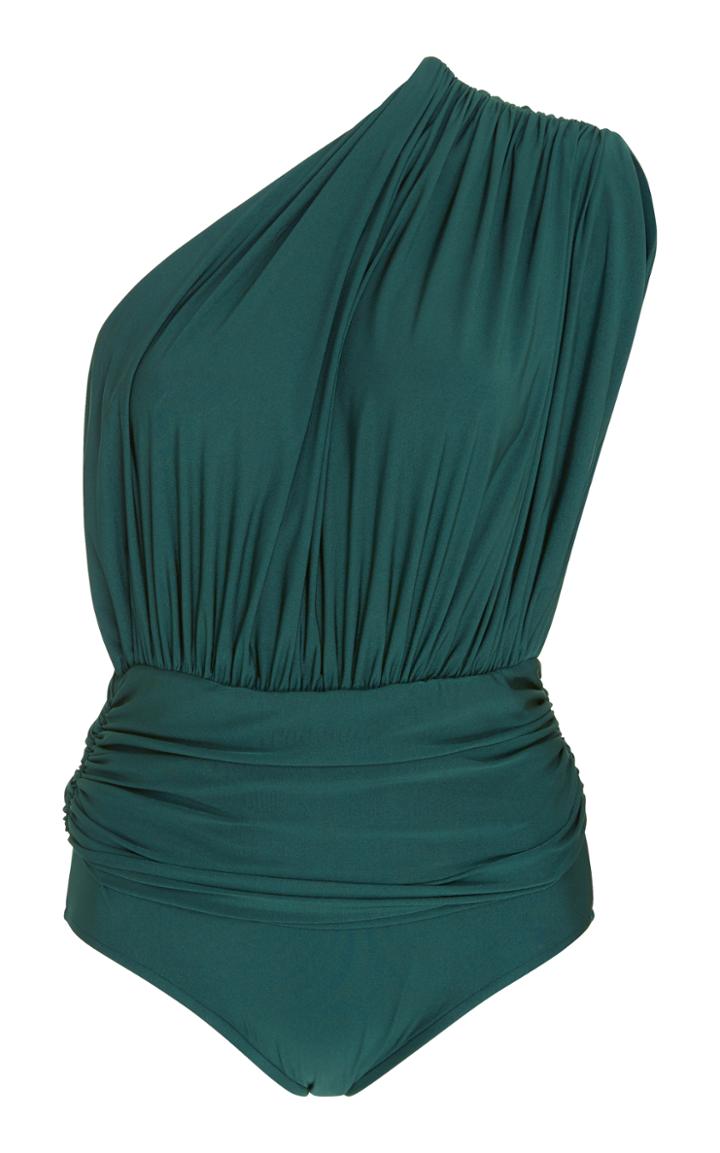 Lenny Niemeyer One Shoulder Draped Maillot