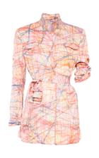 Mafalda Von Hessen Printed Military Safari Jacket