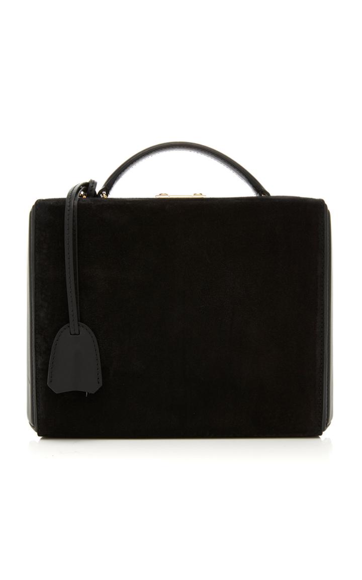 Mark Cross Large Grace Smooth Calf & Suede Large Box Bag
