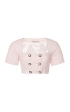 Moda Operandi Alessandra Rich Sequined Wool-blend Cropped Top