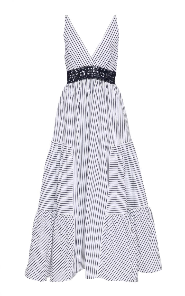 Moda Operandi Silvia Tcherassi Canazei Striped Cotton Dress