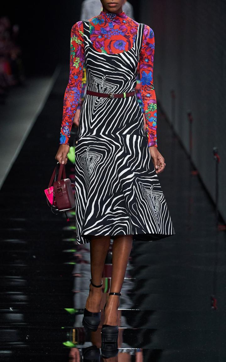 Moda Operandi Versace Printed Silk Top
