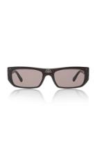 Balenciaga Shield Acetate Square-frame Sunglasses