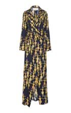 Leal Daccarett Tartufo Full-length Printed Wrap Dress