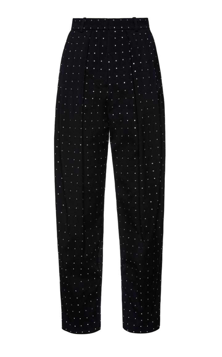 Moda Operandi Magda Butrym Shaldon Crystal-embellished Pleated Pants Size: 34
