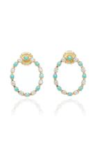 Marlo Laz Full Circle Earrings With Turquoise