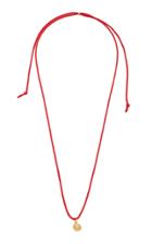 Alighieri The Pentacle Cord And 24k Gold-plated Necklace