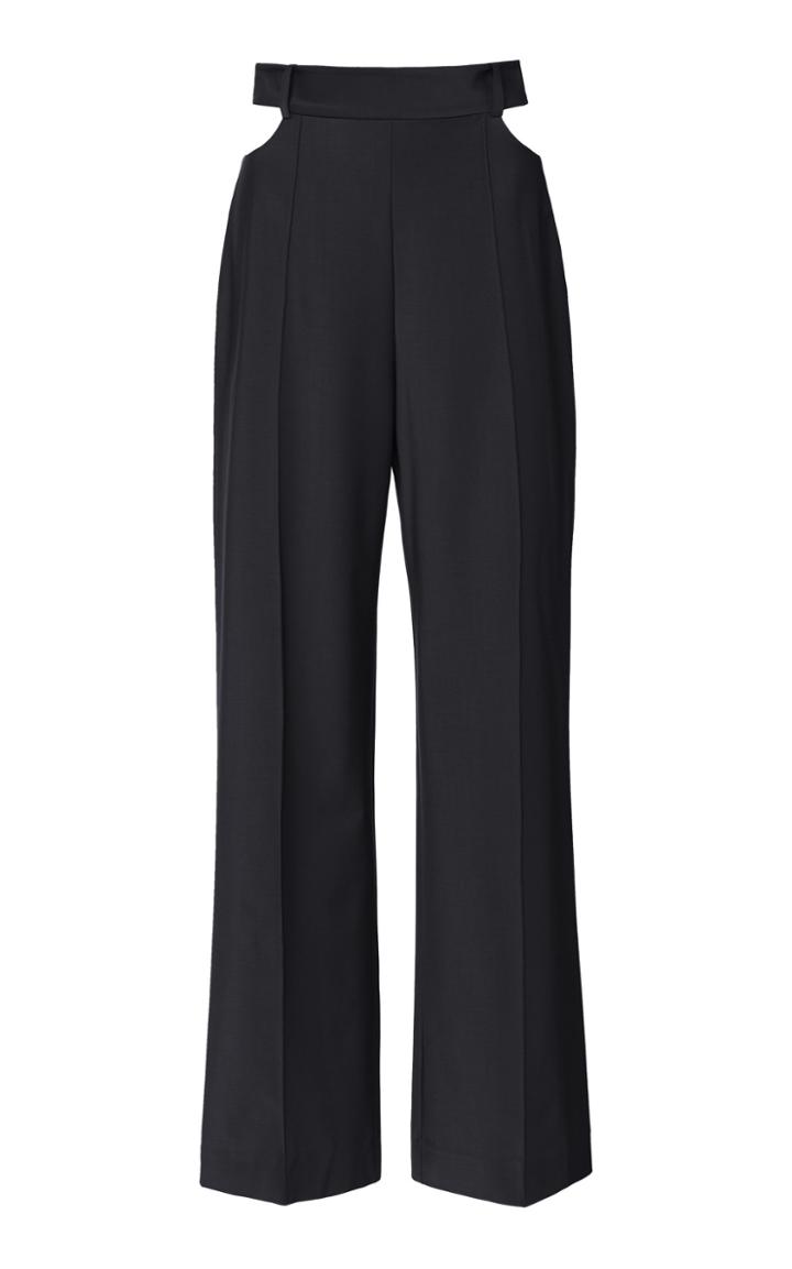 Moda Operandi Michael Lo Sordo Cutout Wool Straight-leg Pants