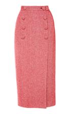 Moda Operandi Anouki Double Breasted Tweed High-waisted Pencil Skirt