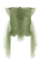 Moda Operandi Khaite Dionne Ruched Organza Top Size: 0