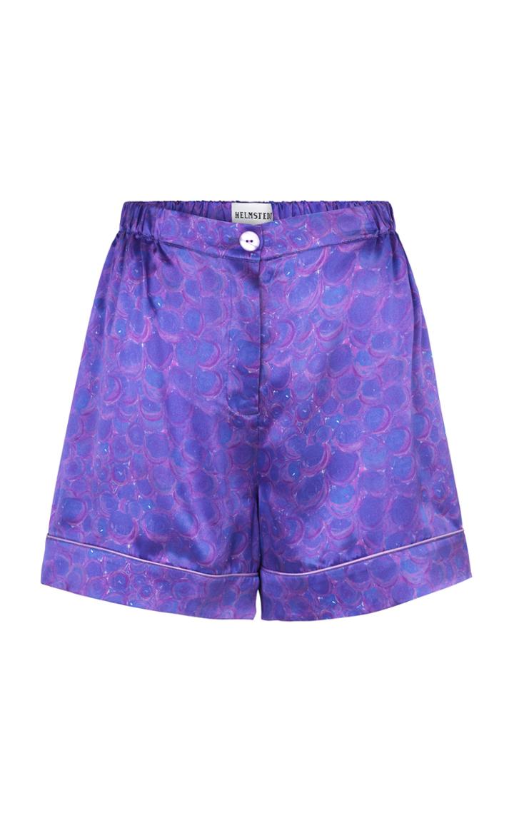 Moda Operandi Helmstedt Silk Satin Pj Shorts Size: S/m
