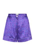 Moda Operandi Helmstedt Silk Satin Pj Shorts Size: S/m