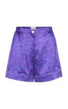 Moda Operandi Helmstedt Silk Satin Pj Shorts Size: S/m