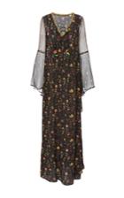 Anjuna Vera Floral Lace Up Dress