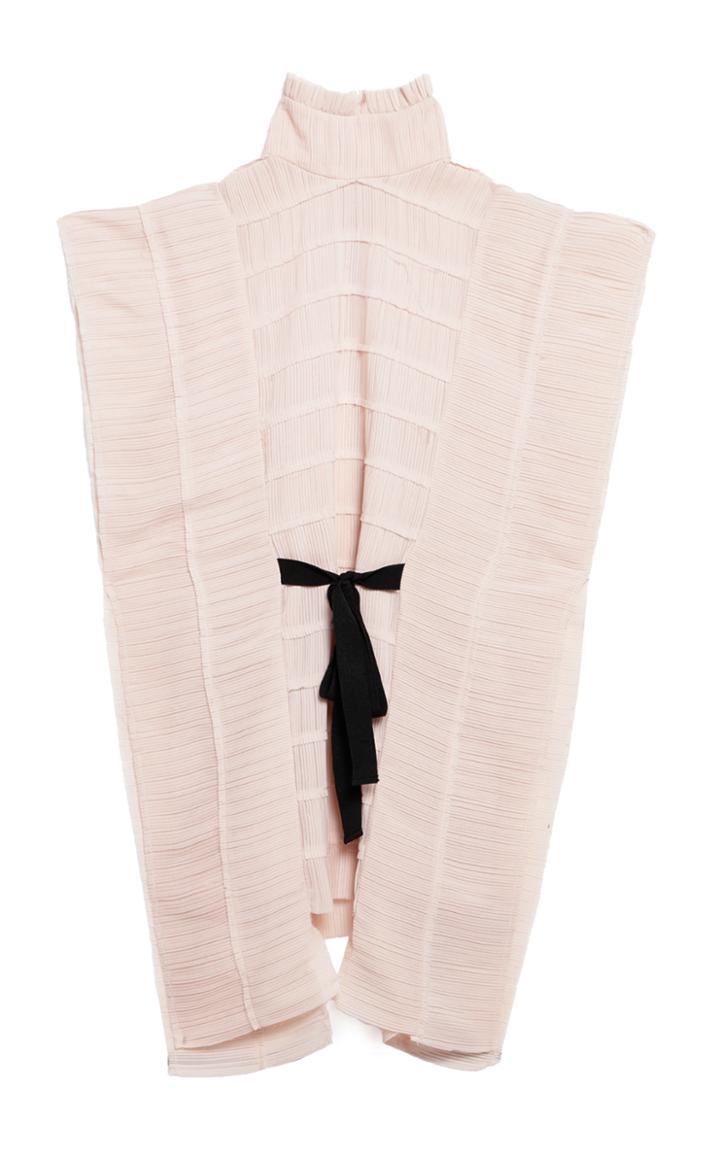 Saptodjojokartiko High Neck Pleated Boxy Top