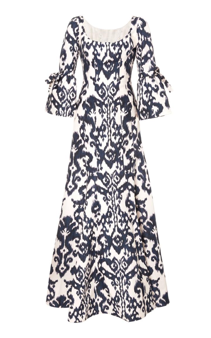 Andres Otalora Margarita Silk Blend Maxi Dress