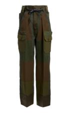 Moda Operandi Tom Ford Color-block Wide-leg Cotton Pants