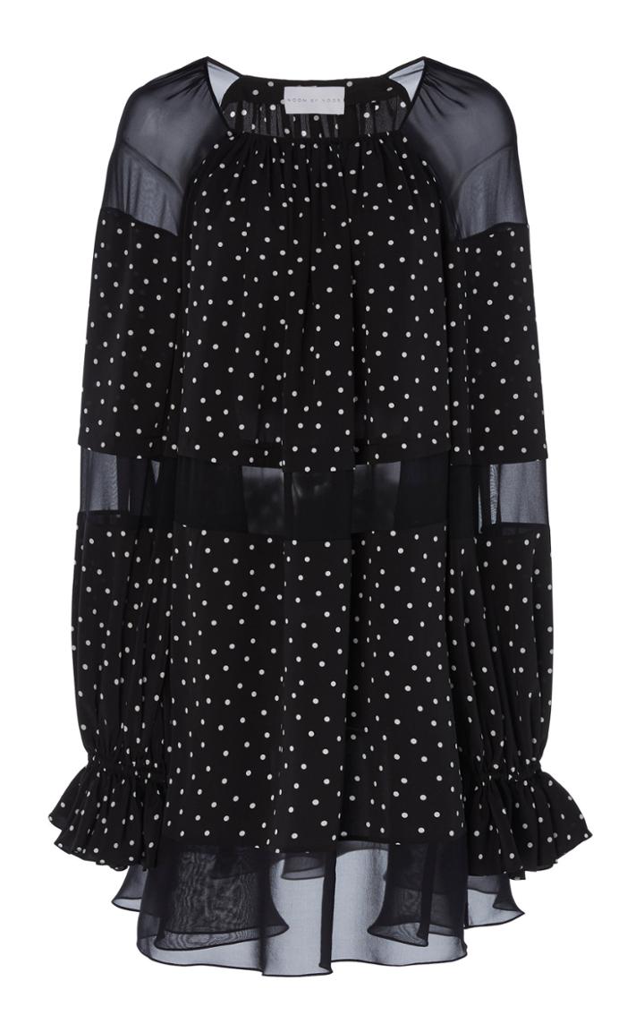 Noon By Noor Chenley Polka-dot Georgette Shift Dress