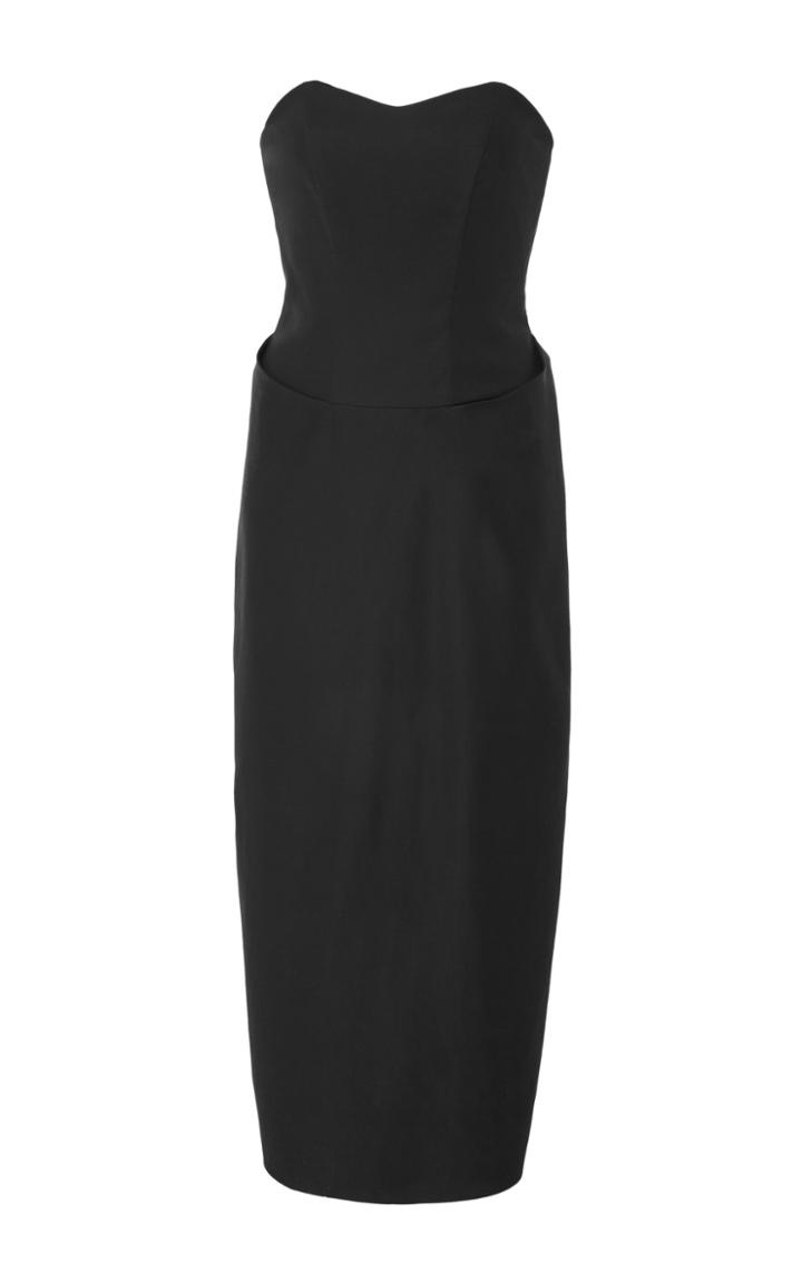Co Japanese Gaberdine Strapless Dress