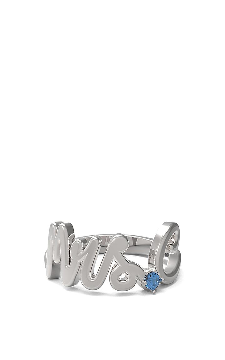 Alison Lou Customizable Sapphire Mrs. Ring