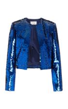 Moda Operandi Semsem Sequin-embellished Cropped Jacket