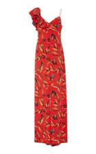 Amur Brielle Silk Tropical Strokes Jumpsuit