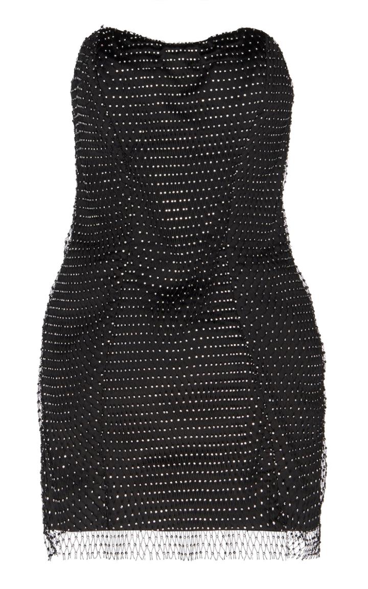 Moda Operandi Michael Lo Sordo Crystal-embellished Mesh Mini Dress Size: 6