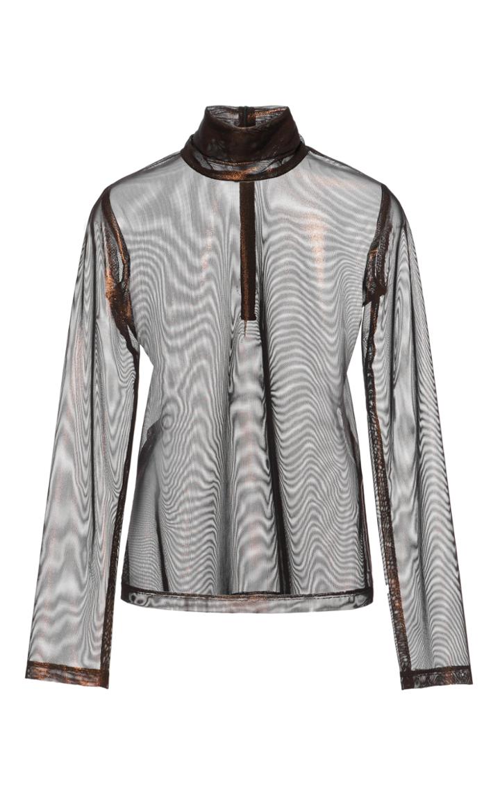 Christian Siriano Metallic Turtleneck