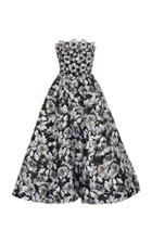 Monique Lhuillier Strapless Tea Length Dress